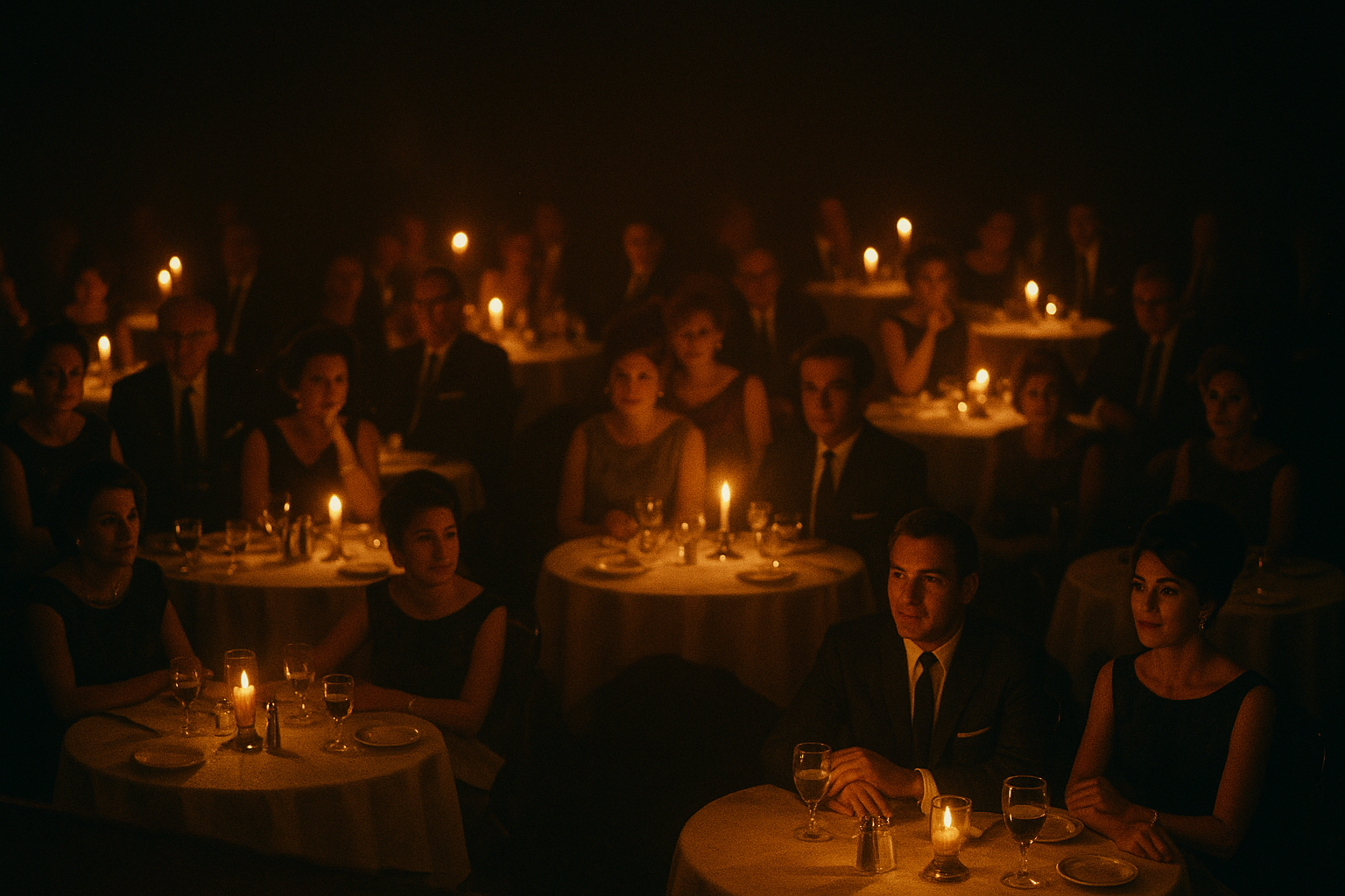 Candlelit supper club audience