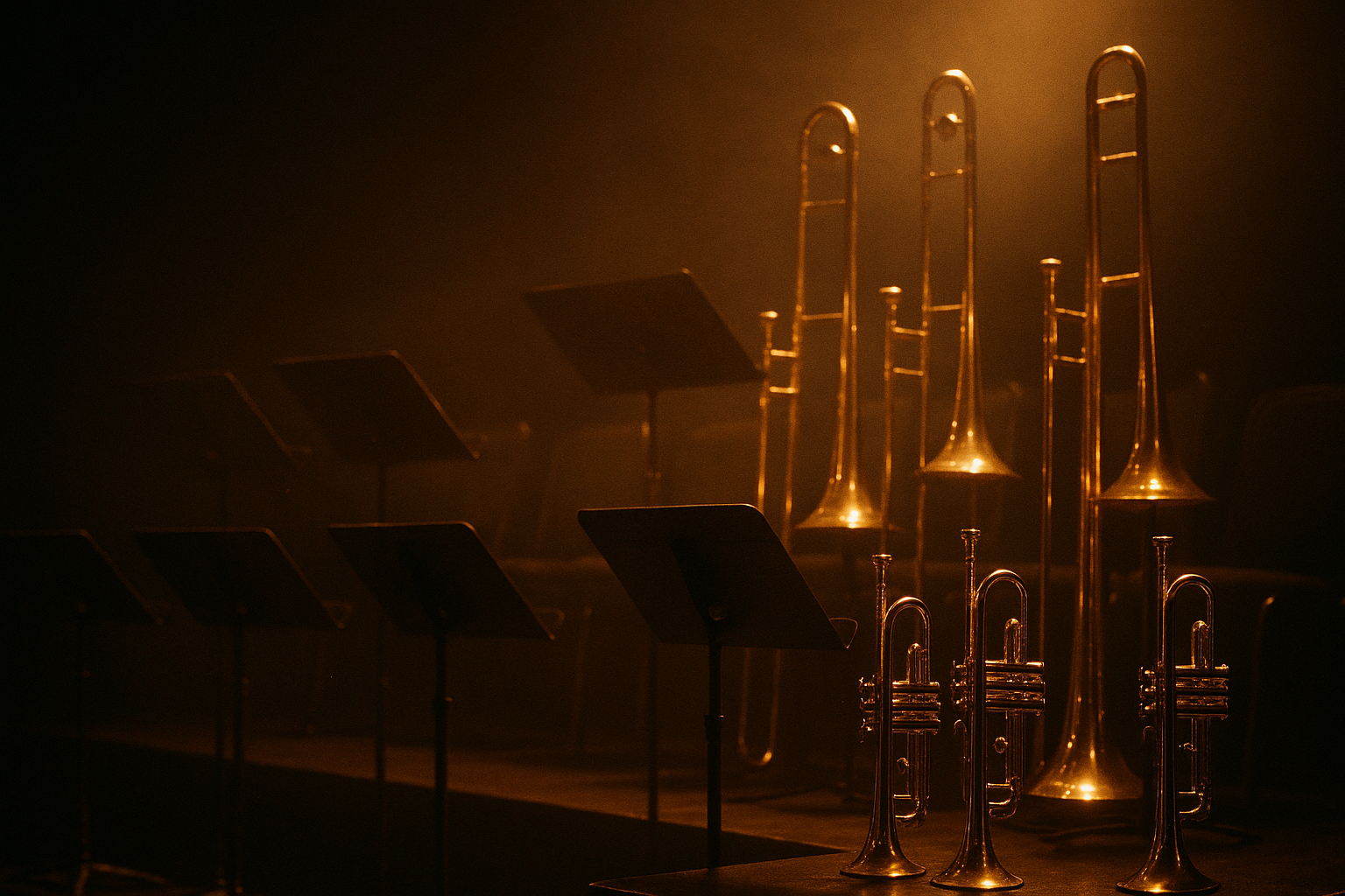 Big band brass section